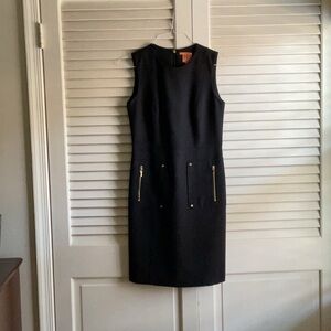Tory Burch Black Sheath Mini Dress